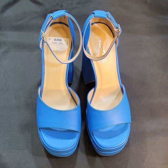 BRAND NEW SODA FAUX LEATHER HIGH PLATFORM CHUNKY ANKLE STRAP HEEL SANDAL G1 - Picture 3 of 14